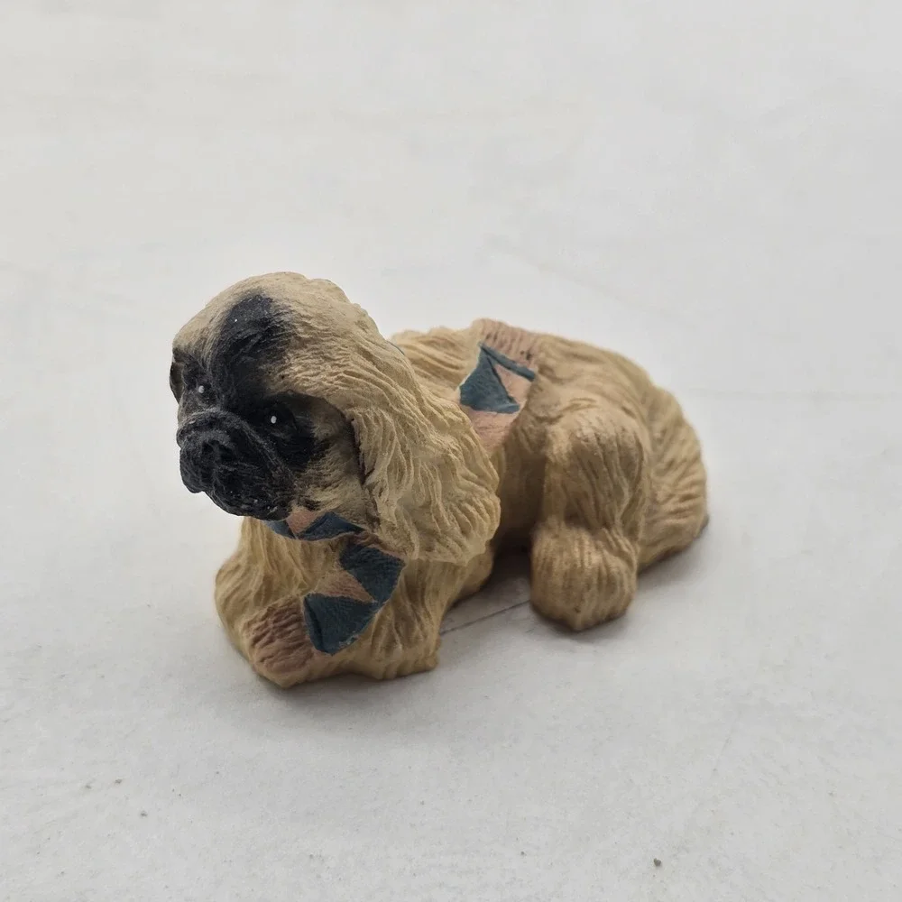 King Charles Spaniel Brown Dog with Scarf 1 1/2